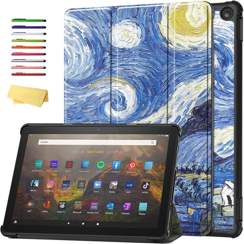 Vista 38 de Funda para Amazon Kindle Fire HD 8 y Fire HD 8 Plus (12ª/10ª generación, versión 2024/2022/2020) de 8 pulgadas, UUcovers con soporte triple