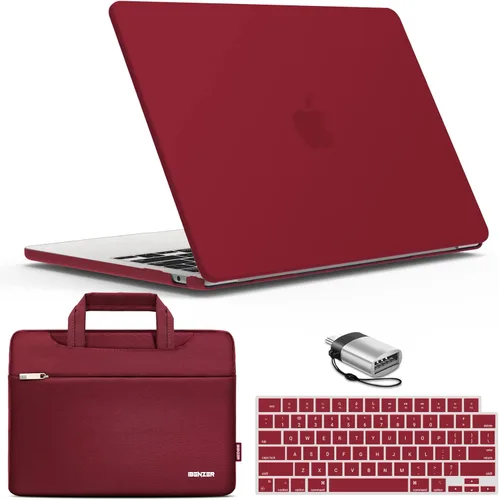 Vista 20 de IBENZER Compatible con MacBook Air de 13 pulgadas 2026 2025 2024 2023 2022 M4 A3240 M3 A3113 M2 A2681, carcasa rígida, funda y cubierta de teclado