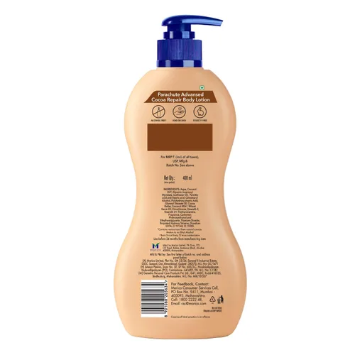 Vista 8 de Parachute Advansed Loción corporal reparadora de cacao, humedad intensa 13.5 onzas líquidas Paquete de 2