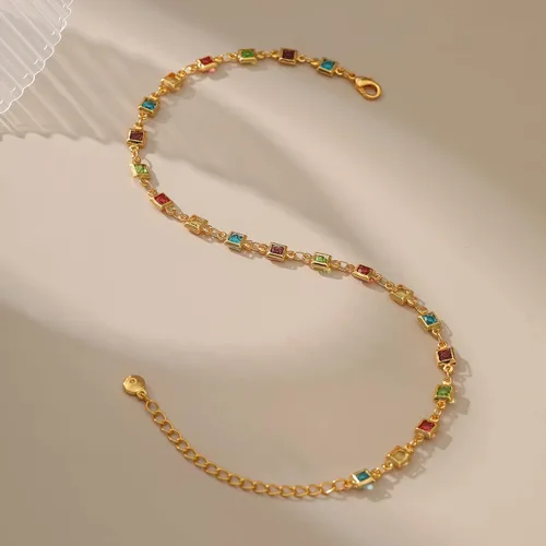 Vista 4 de Yumikoo Tobilleras chapadas en oro de 18 quilates para mujer