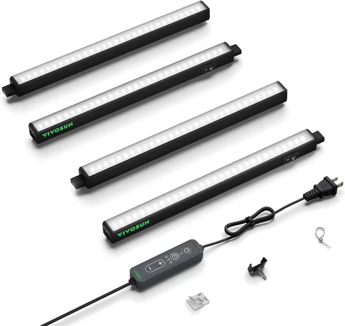 Vista 13 de VIVOSUN Luces de cultivo T5 para plantas de interior, espectro completo de Amarillo