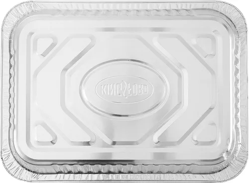 Vista 9 de Kingsford Sartenes de aluminio extra resistentes para asar a la parrilla, sartenes desechables de papel de aluminio ideales para cocinar, hornear