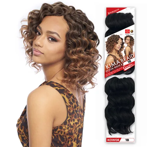 Vista 2 de Harlem125 Trenzas de pelo sintético Kima Braid Ocean Wave 8 pulgadas (1 paquete, 613)