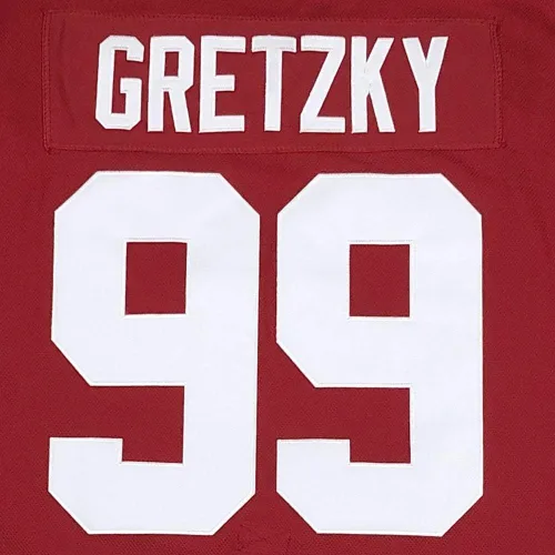Vista 5 de Camiseta de hockey sobre hielo para hombre #99 Gretzky Labatt Team Coupé Canadá Cup cosida