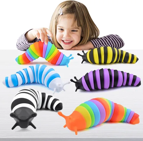 Vista 7 de Cevioce Babosa sensorial, mini babosa para adultos y niños, juguete sensorial para autismo, a partir de 3 años, relleno de Pascua (verde)