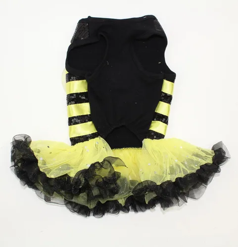 Vista 2 de Vestido de disfraz de abejorro para perros, talla XS