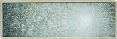 Vista 10 de Deco 79 Lienzo decorativo radial con marco plateado, 47 x 2 x 47 pulgadas, color azul