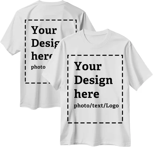 Vista 22 de Camisetas personalizadas para hombres y mujeres, hechas en Estados Unidos, camisetas personalizadas con texto/foto frontal y trasera, camisetas
