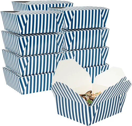 Vista 64 de Restaurantware Bio Tek - Cajas para llevar de 30 onzas, 200 loncheras para llevar, cierre de tabulación, resistentes al calor, desechables, de papel