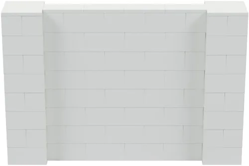 Vista 122 de EverBlock Kit de pared de 5 x 4 pies Bloques de construcción modulares Sistema de pared para edificios, pantallas y estructuras Divisor