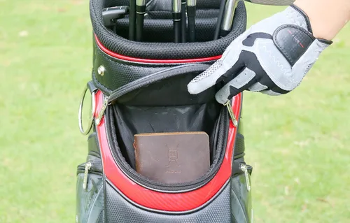Vista 7 de Handy Picks Libro de registro de golf de cuero, hecho a mano y recargable, libro de golf y yardage incluido