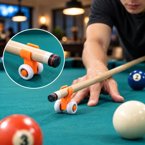 Vista 8 de Puente de billar para taco de billar con rueda, billar entrenador Snookers