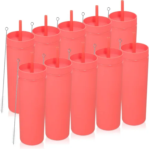 Vista 39 de Volhoply Vasos delgados de plástico de 20 onzas