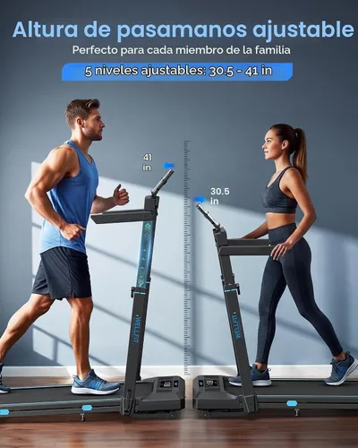 Vista 2 de WELLFIT Cinta de correr inclinada automática, caminadora resistente