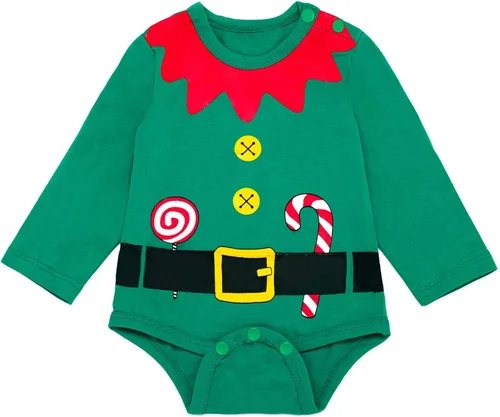 Vista 2 de Conjunto de ropa de Navidad para bebés y niñas
