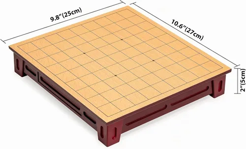 Vista 6 de Juego de ajedrez japonés Shogi, con tabla y cajones de madera y las tradicionales piezas Koma