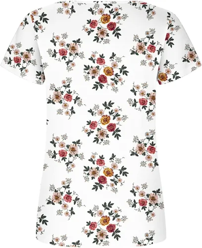 Vista 5 de Camisetas de manga corta para mujer, elegante, cuello redondo, impresas, camisetas de manga corta, ligeras, cómodas