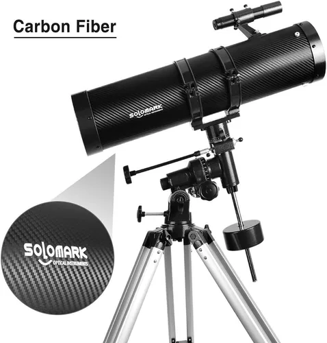 Vista 7 de Telescopio 130EQ Reflector Newtoniano para Adultos, Telescopios Profesionales para Astronomía, Incluye Lente Barlow 1.5X, Adaptador para Smartphone