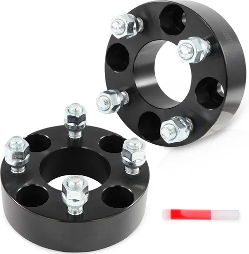 Vista 8 de SCITOO Espaciadores de rueda de 1.5 pulgadas, orificio 4x4 con adaptadores de pernos de 1/2 de 2.441 in para ClubCar Precedent para Adward 2 para EZ
