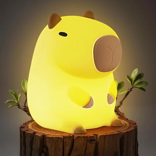 Vista 10 de Luz Nocturna de Pingüino para Niños, Linda Lámpara de Pingüino de Silicona para Guardería, Lámparas de Noche Regulables y Esponjosas al Toque