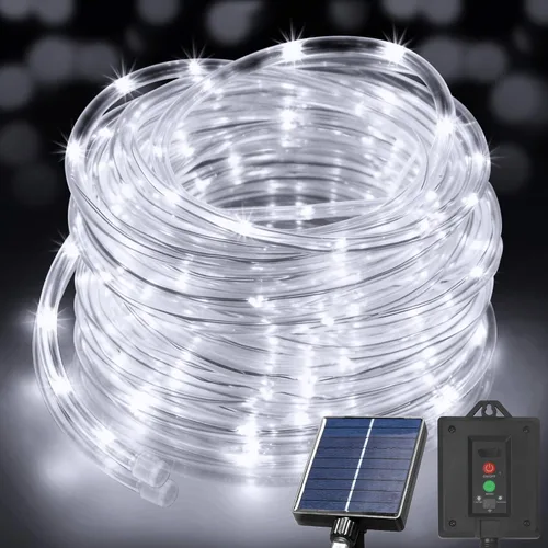 Vista 17 de KNONEW - Guirnalda de luces de 164 pies con 1000 luces LED para exteriores, luces de cuerda impermeables para exteriores con 8 modos, tubo