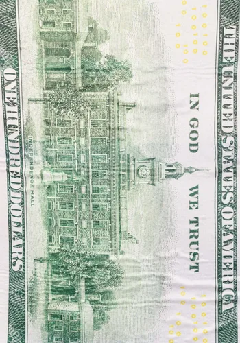 Vista 4 de Disfraz de Billete de 100 Dólares para Adultos Multicolor
