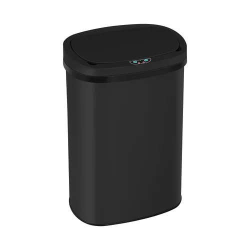 Vista 11 de Basurero automático de cocina de 13 galones con tapa, diseño sin contacto y silencioso con control de olores, para cocina dormitorio oficina