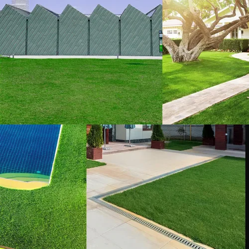 Vista 8 de Heyroll Alfombra de Césped Artificial Gruesa de 3 pies x 3 pies, 35MM Alfombra de Césped Artificial para Interior y Exterior, Césped Artificial