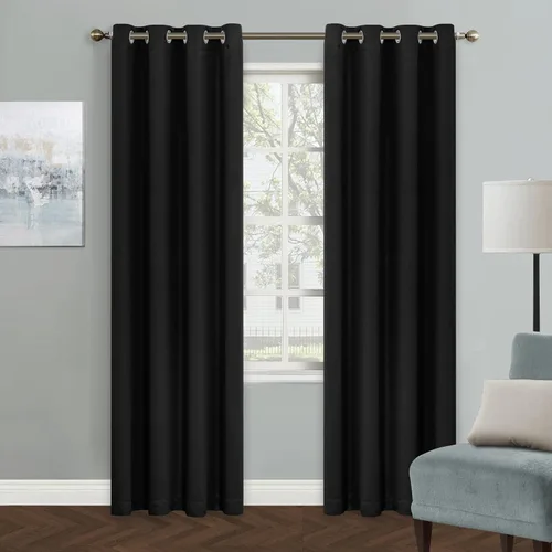 Vista 52 de MYSKY HOME Cortinas Aqua para Armario para Entrada Cortina Opaca para Puerta para Sala de Estar Cortina Oscurecedora de Habitación con Ojales