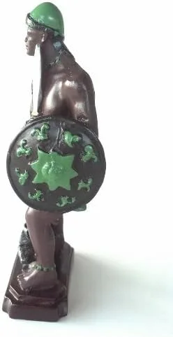 Vista 3 de Estatua de 5 pulgadas de Orisha Ogun/Estatua