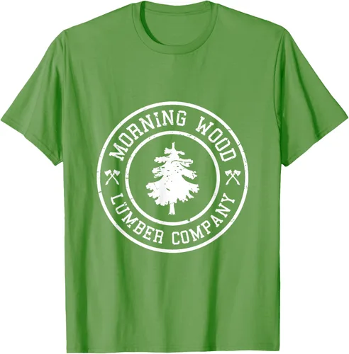 Vista 12 de Camiseta de madera de la mañana cómica Lumber Company Tee T-Shirt Negro