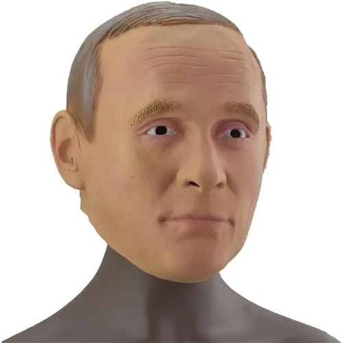 Vista 2 de TABKER Máscara de látex de Joe Biden para Halloween, del presidente ruso, Vladimir Putin, máscara de látex, cascos, máscara de disfraces, fiesta