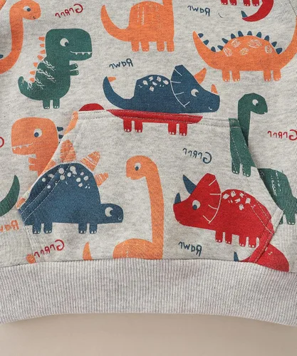 Vista 4 de Sudadera con capucha de forro polar de algodón para niños pequeños 2-7 años