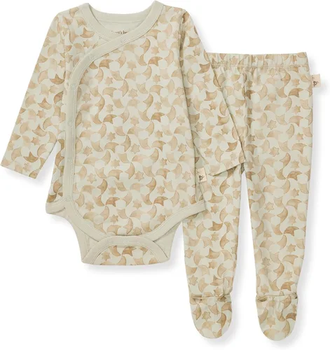 Vista 19 de Burt's Bees Baby Conjunto de mameluco y pantalón unisex, 100% algodón orgánico Azul Micro Bee