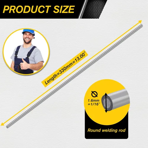 Vista 2 de 50 piezas de varillas de soldadura de aluminio, varillas de soldadura de aluminio, varillas de soldadura, varillas de soldadura de baja fusión