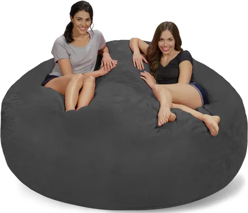 Vista 70 de Chill Sack Bean Bag Funda para silla, 3 pies, microgamuza - Oliva
