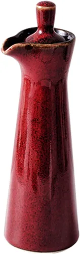 Vista 8 de Botella dispensadora de cerámica de aceite de oliva, adecuada para almacenamiento de aceite, vinagre, salsa de soja, 120ml / 4oz - Beige