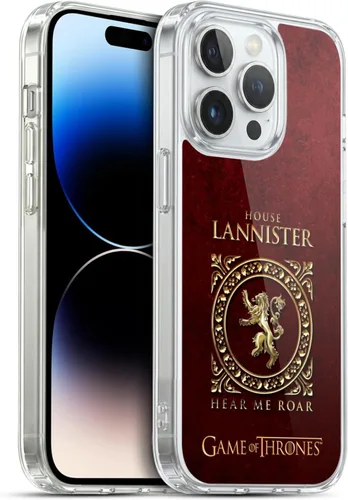 Vista 80 de Producto oficial de HBO Game of Thrones metálico Sigils Soft Gel Case para iPhone de Apple 7 Plus/8 PLUS, Lannister