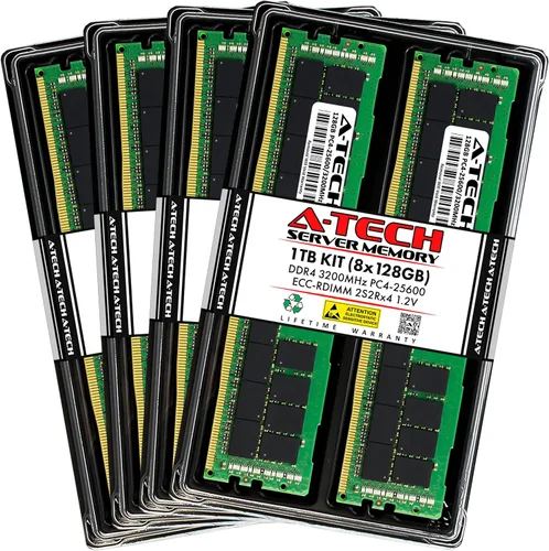 Vista 17 de A-Tech 4GB DDR4 2133MHz PC4-17000 ECC RDIMM 1Rx8 Single Rank 1.2V ECC Registered DIMM de 288 pines Módulo de actualización de memoria RAM