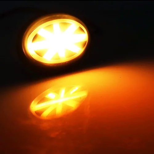 Vista 7 de Lente ahumada ámbar Union Jack logo LED Fender Side Marker Luces intermitentes compatibles para Gen2 R55 R56 R57 R58 R59 MINI Cooper