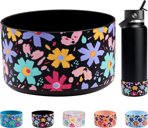 Vista 10 de HEYSKAY Protective Flask - Bota de silicona de 12 a 40 onzas para botella de agua Hydro Flask, y compatible con Stanley Tumbler, Yeti, Simple