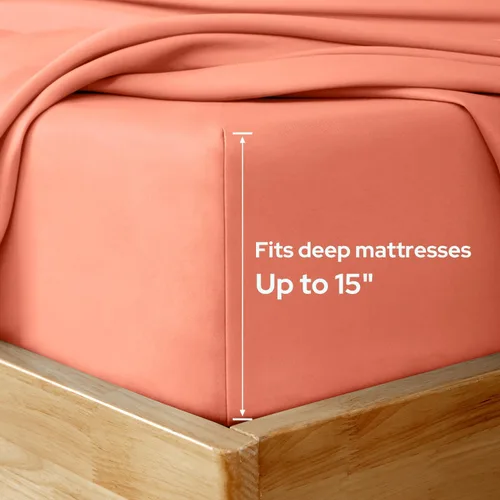 Vista 34 de HOMEIDEAS Sábanas de cama tamaño completo – Juego de 6 piezas (azul aguamarina) – Sábanas de ropa de cama de microfibra cepillada extra suave
