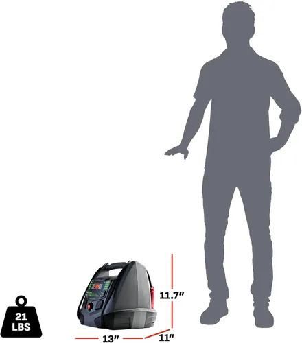 Vista 7 de Schumacher Electric Farm & Ranch - Arrancador de batería de coche de 1200A y estación de energía portátil, solución 5 en 1 para baterías de 12V