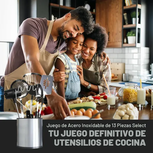 Vista 5 de Chef Craft Juego de herramientas de cocina de acero inoxidable de 13 piezas