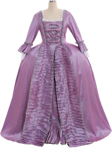 Vista 2 de CosplayDiy Queen Marie Antoinette Rococó - Vestido gótico victoriano para mujer