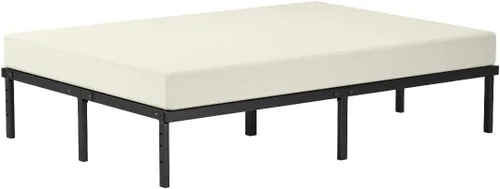 Vista 4 de Amazon Basics - Base para cama robusta y antideslizante de plataforma de tamaño completo con almacenamiento, soporte de listones de acero, sin