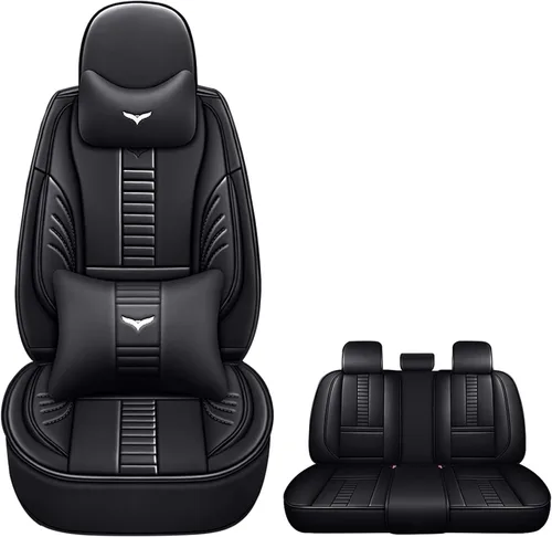 Vista 22 de Fundas de asiento delantero automático para Volvo 1999-2025 95% modelos, protección de banco frontal 3D compatible con bolsa de aire lateral línea