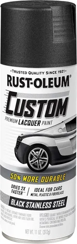 Vista 14 de Rust-Oleum 340569 Pintura en aerosol de laca personalizada para automóviles, 11 oz, gris plateado mate