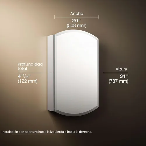 Vista 3 de Gabinete con espejo Archer k-3073-NA de Kohler