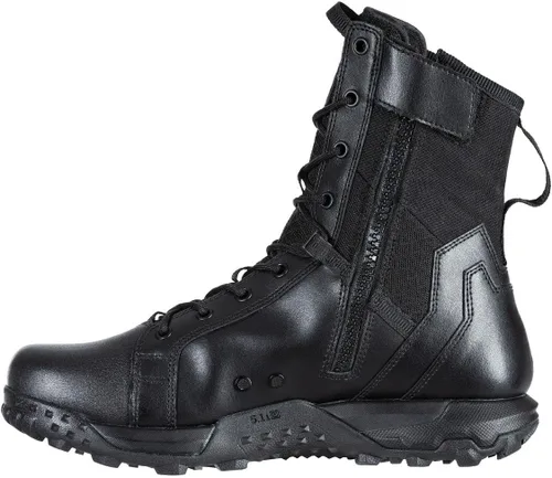 Vista 3 de 5.11 Tactical A/T Botas todoterreno con cremallera lateral de 8 pulgadas para hombre, cremallera lateral de longitud completa, antideslizantes